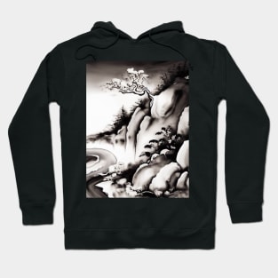 an oriental landscape painting Hoodie